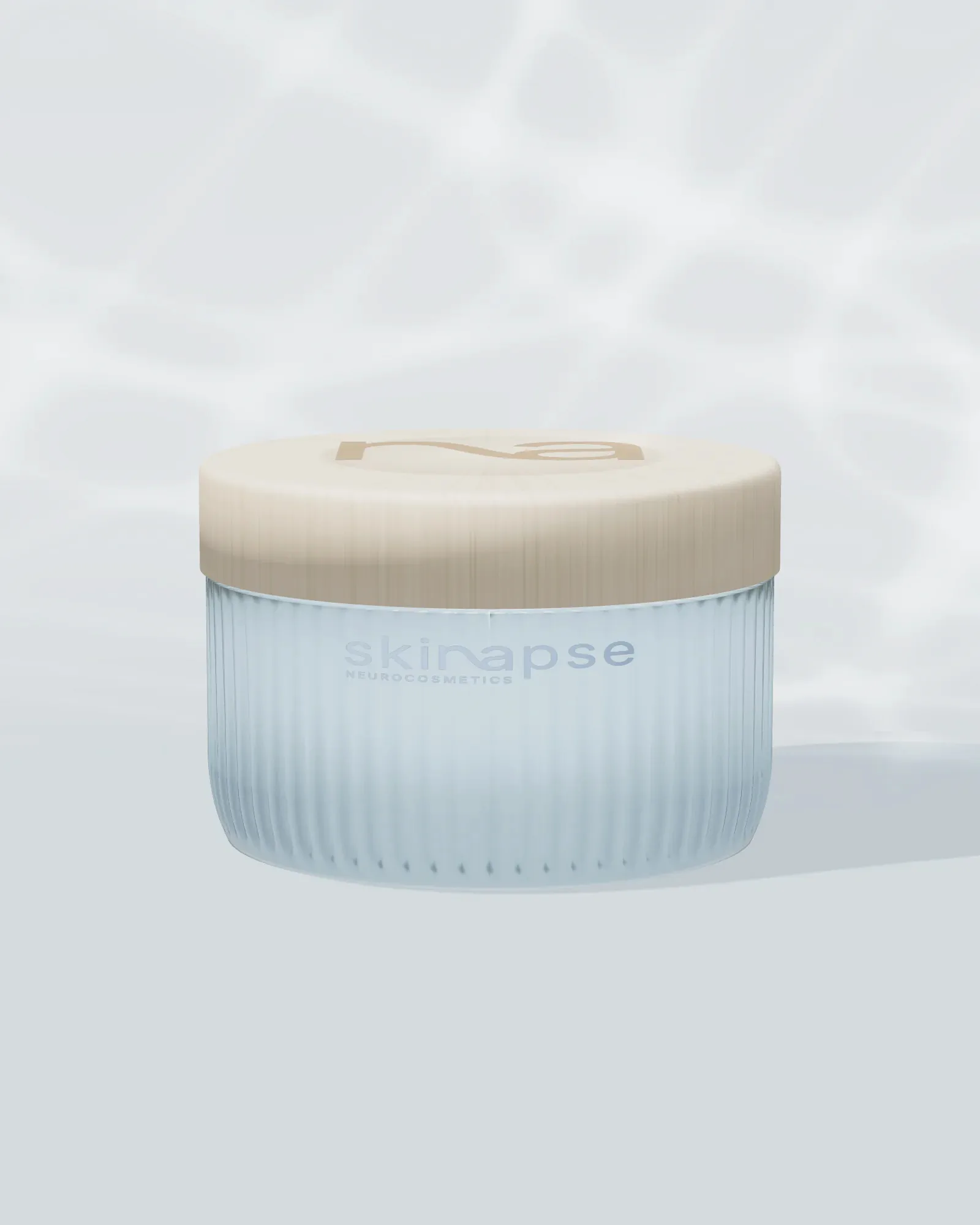 Vasetto in vetro rigato, mockup